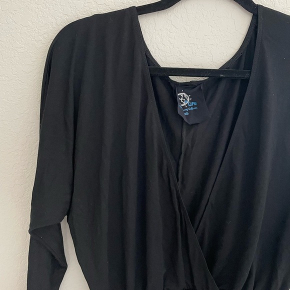 Low Cut Black Bodysuit - Picture 3 of 5